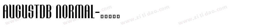 AugustDB Normal字体转换